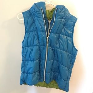Venezia Milano Hooded Blue Puffer Vest